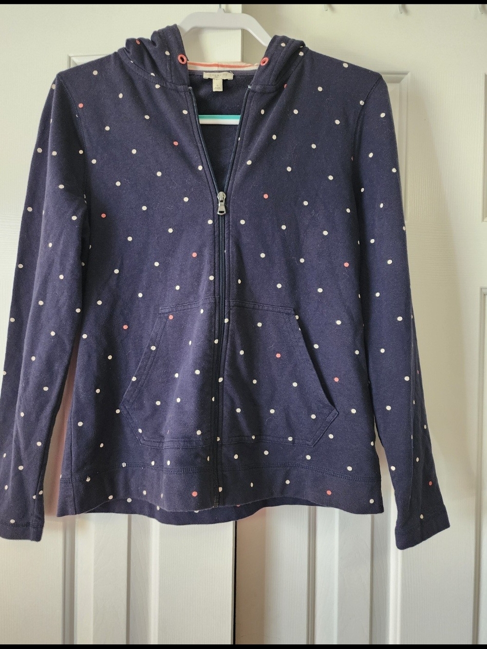 Talbots Jacket Navy Polka Dots Size Small